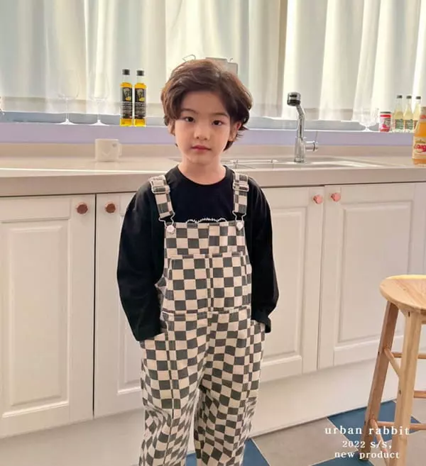 Urban Rabbit - Korean Children Fashion - #kidsshorts - Slit Overalls - 2