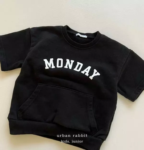 Urban Rabbit - Korean Children Fashion - #kidsshorts - Monday Kngaroo Sweatshirt - 5