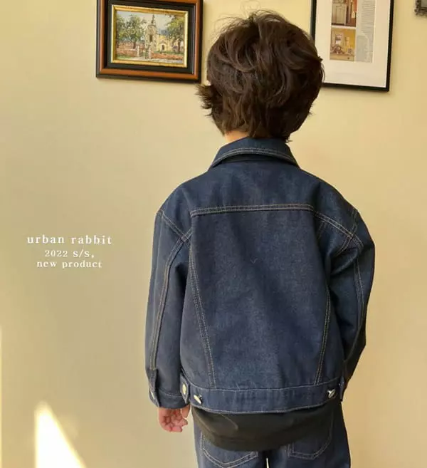 Urban Rabbit - Korean Children Fashion - #kidsshorts - Denim Jacket - 2