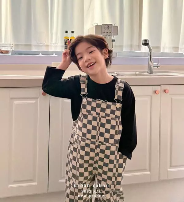 Urban Rabbit - Korean Children Fashion - #kidsstore - Slit Overalls - 3