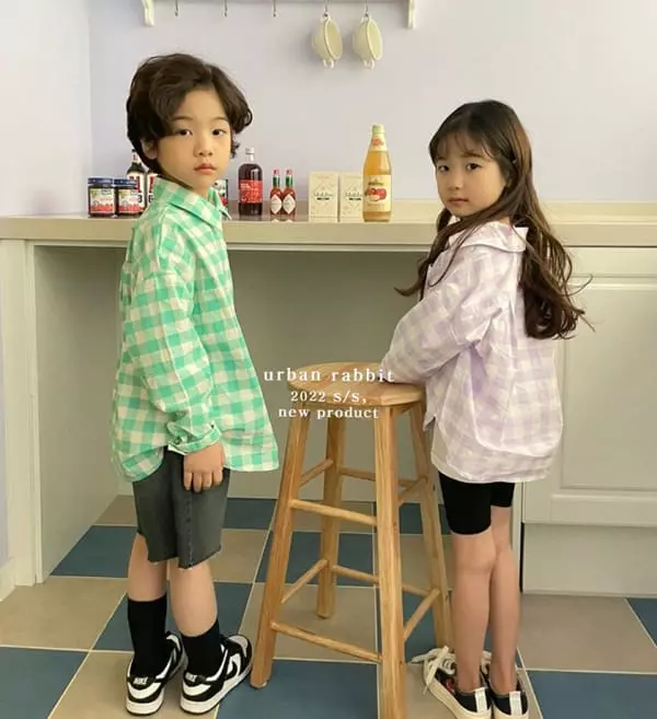 Urban Rabbit - Korean Children Fashion - #kidsstore - Square Shirt - 7