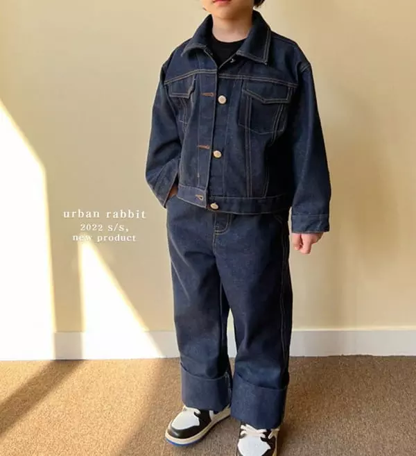 Urban Rabbit - Korean Children Fashion - #kidsshorts - Roll Up Jeans - 4