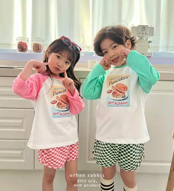 Urban Rabbit - Korean Children Fashion - #kidzfashiontrend - Pan Cake Raglan Tee - 3