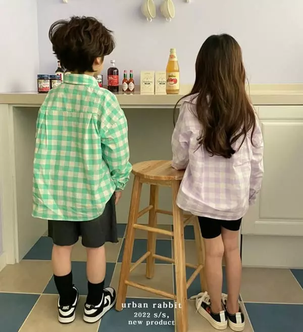 Urban Rabbit - Korean Children Fashion - #kidzfashiontrend - Square Shirt - 8