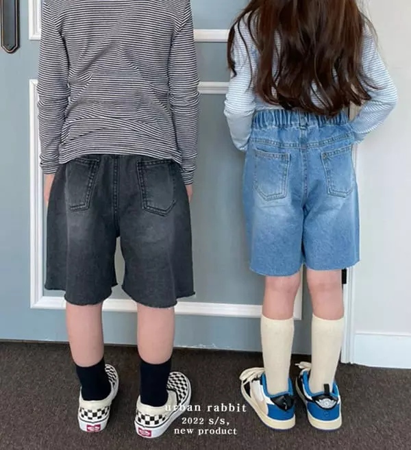 Urban Rabbit - Korean Children Fashion - #kidzfashiontrend - Capri Jeans - 2