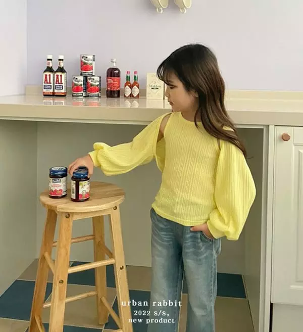 Urban Rabbit - Korean Children Fashion - #littlefashionista - Bolero Top Bottom Set - 3