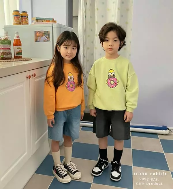 Urban Rabbit - Korean Children Fashion - #littlefashionista - Dounut Embroidery Sweatshirt - 3