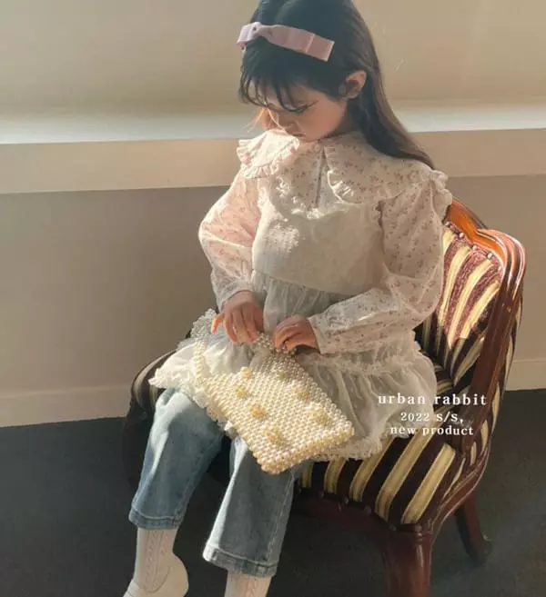 Urban Rabbit - Korean Children Fashion - #minifashionista - Big Collar Blouse - 2