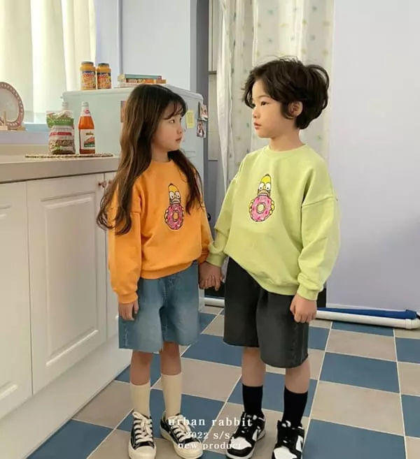 Urban Rabbit - Korean Children Fashion - #minifashionista - Dounut Embroidery Sweatshirt - 5