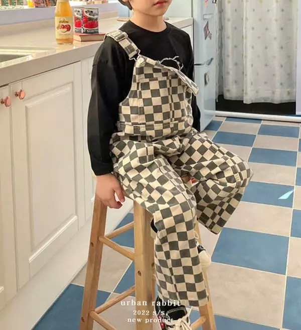 Urban Rabbit - Korean Children Fashion - #prettylittlegirls - Slit Overalls - 9