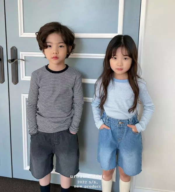 Urban Rabbit - Korean Children Fashion - #prettylittlegirls - Candy Stripes Tee