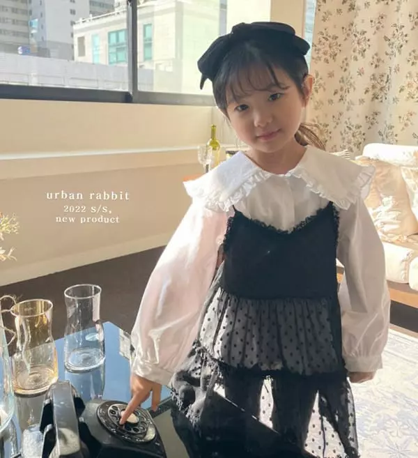 Urban Rabbit - Korean Children Fashion - #stylishchildhood - Big Collar Blouse - 6