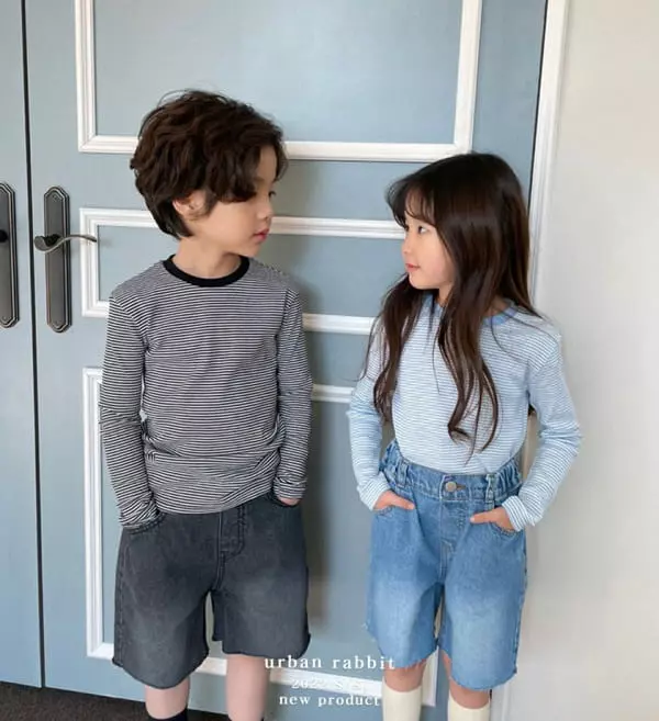 Urban Rabbit - Korean Children Fashion - #todddlerfashion - Candy Stripes Tee - 2