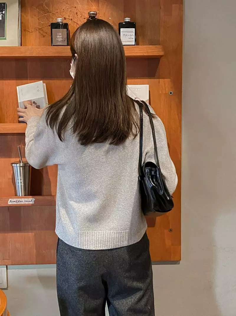 Vineyard - Korean Women Fashion - #thelittlethings - Cashmere Waffle Knit Tee - 4