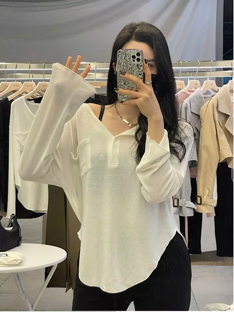 Want - Korean Women Fashion - #momslook - Line Maker Tee