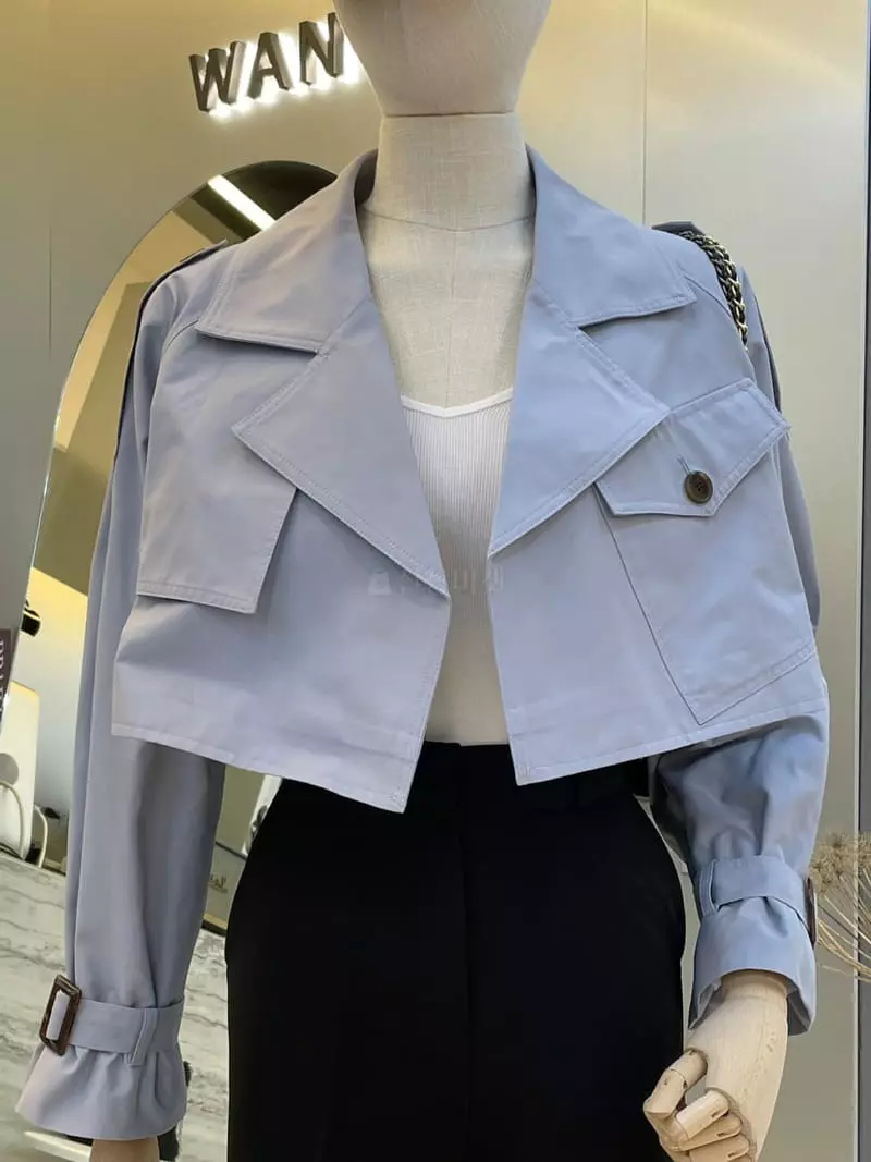 Want - Korean Women Fashion - #womensfashion - Sugar Short Trench Jacket