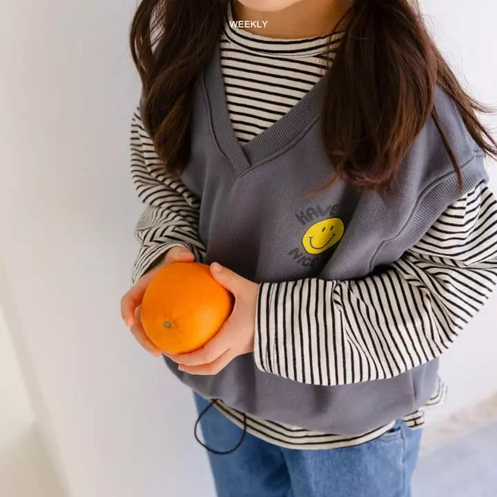 Weekly - Korean Children Fashion - #childofig - Smile Vest - 10