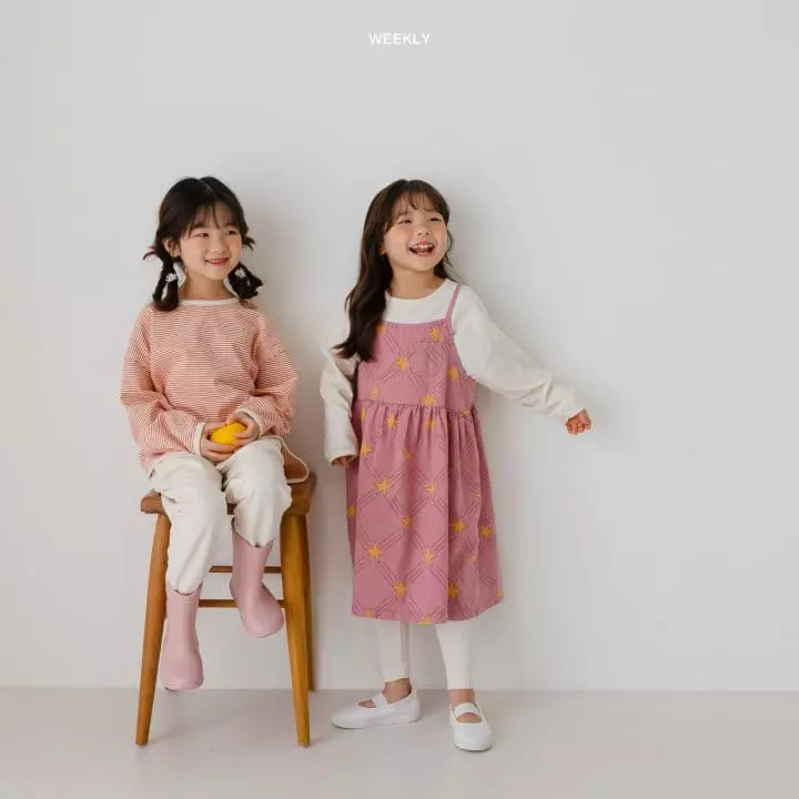 Weekly - Korean Children Fashion - #childofig - Little Star String One-piece - 2