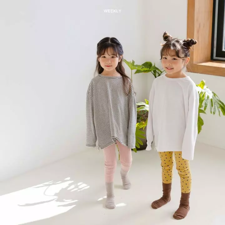 Weekly - Korean Children Fashion - #designkidswear - Layered Long Tee - 8