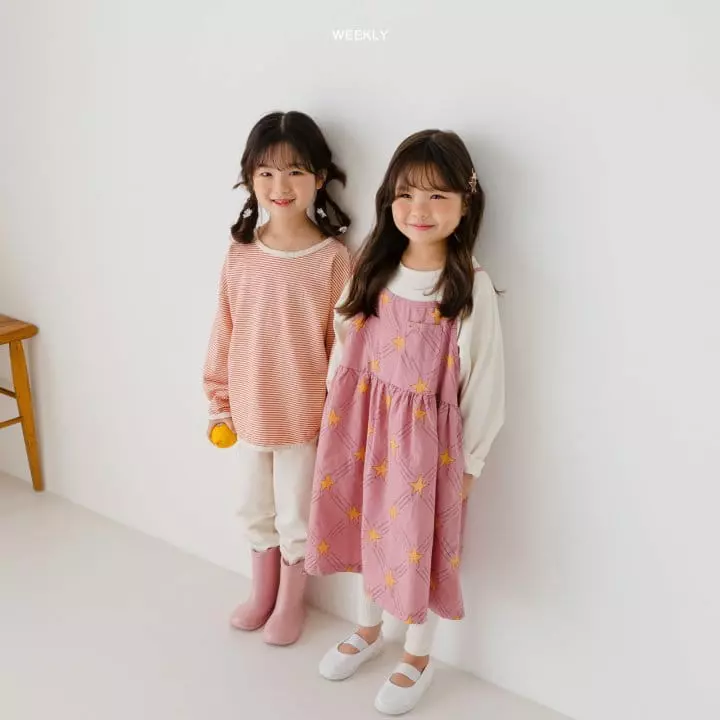 Weekly - Korean Children Fashion - #designkidswear - Little Star String One-piece - 5