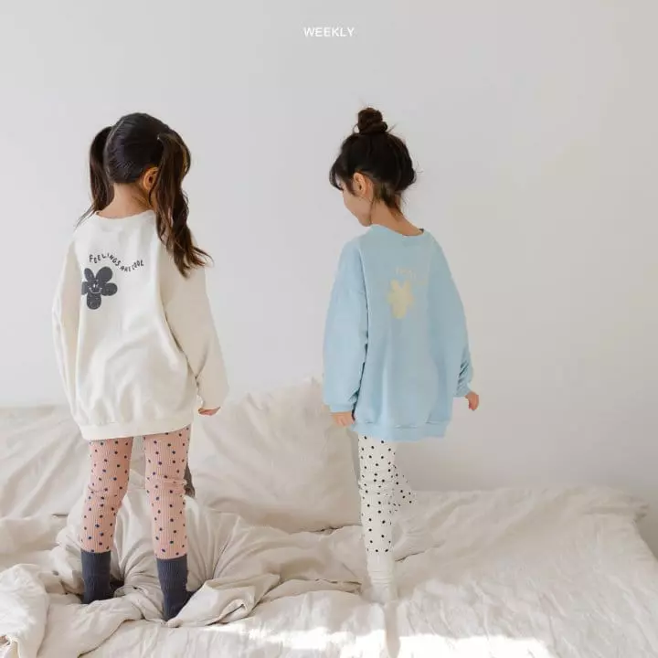 Weekly - Korean Children Fashion - #kidsshorts - Flower Sweatshirt - 3