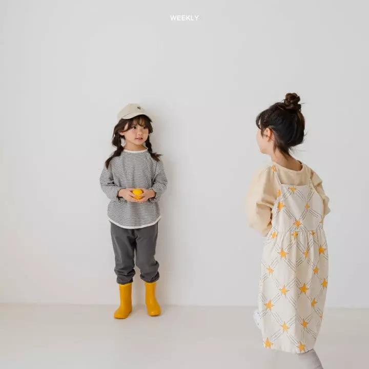 Weekly - Korean Children Fashion - #kidsshorts - Merry Stripes Tee - 12