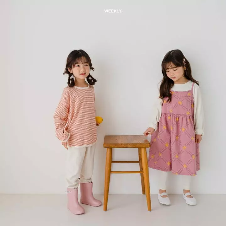 Weekly - Korean Children Fashion - #kidsshorts - Little Star String One-piece - 8