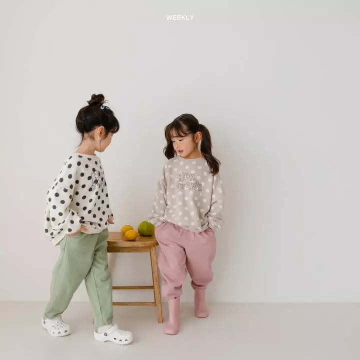 Weekly - Korean Children Fashion - #fashionkids - Melon Cotton Baggy Pants - 4