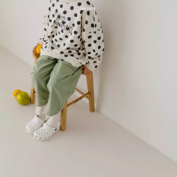 Weekly - Korean Children Fashion - #kidsstore - Dot Sweatshirt - 11