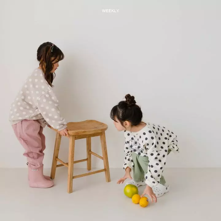 Weekly - Korean Children Fashion - #magicofchildhood - Dot Sweatshirt