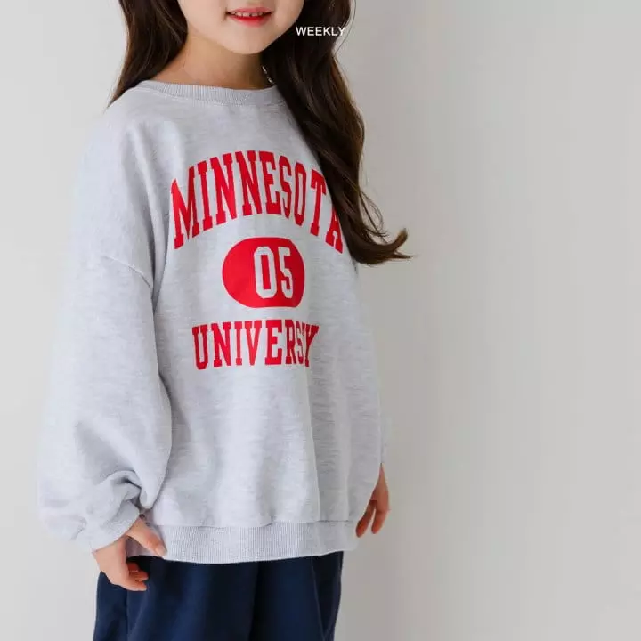 Weekly - Korean Children Fashion - #minifashionista - Minesota Sweatshirt - 5