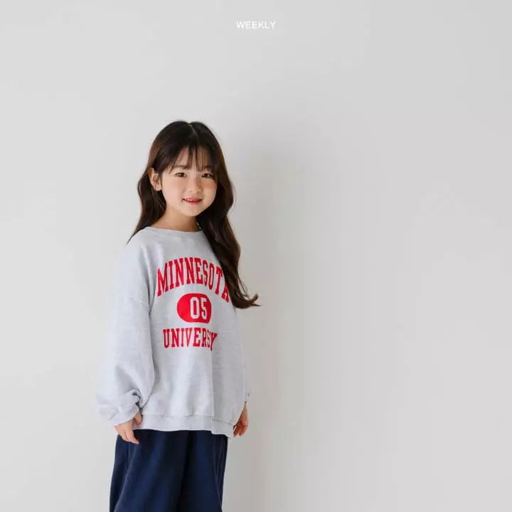 Weekly - Korean Children Fashion - #prettylittlegirls - Minesota Sweatshirt - 6