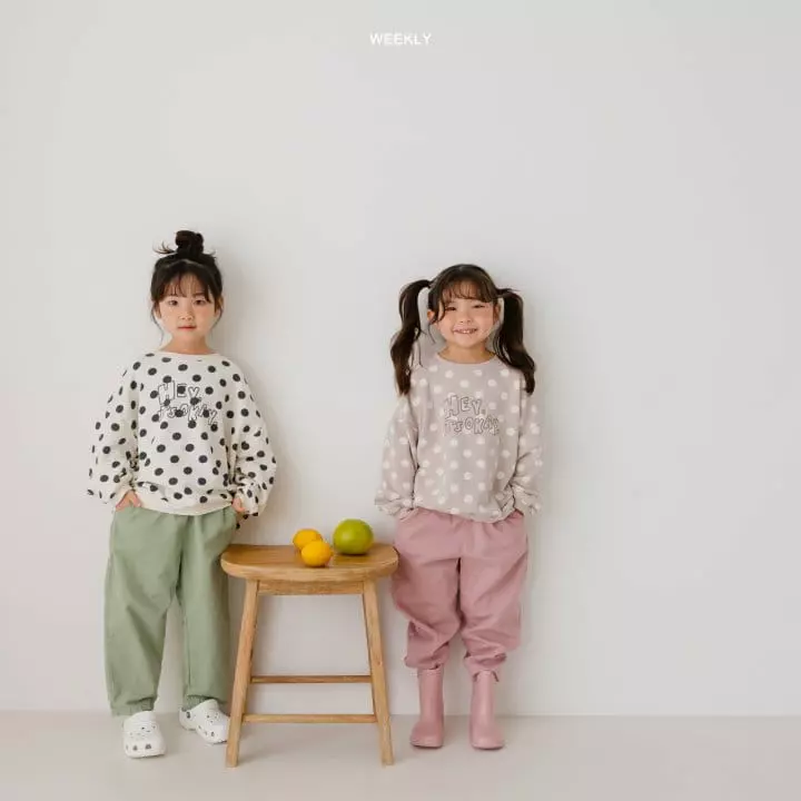 Weekly - Korean Children Fashion - #prettylittlegirls - Dot Sweatshirt - 3