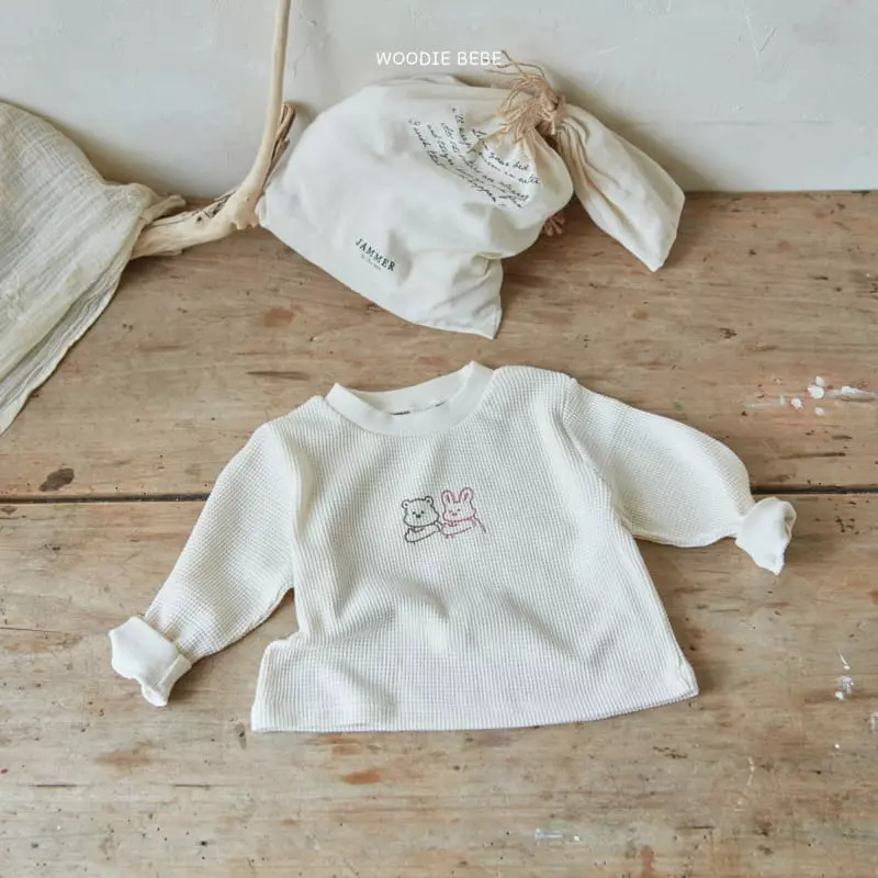 Woodie - Korean Baby Fashion - #babyboutique - Waffle Sweatshirt