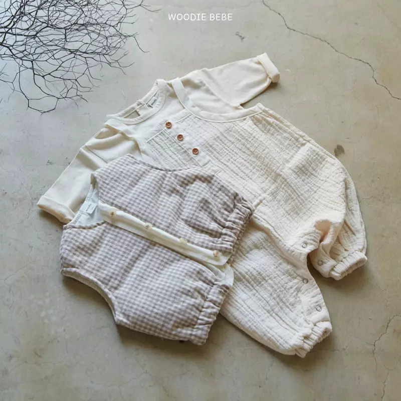 Woodie - Korean Baby Fashion - #babyboutiqueclothing - Check Vest - 5