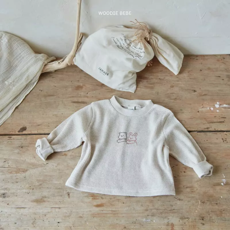 Woodie - Korean Baby Fashion - #babyboutiqueclothing - Waffle Sweatshirt - 2