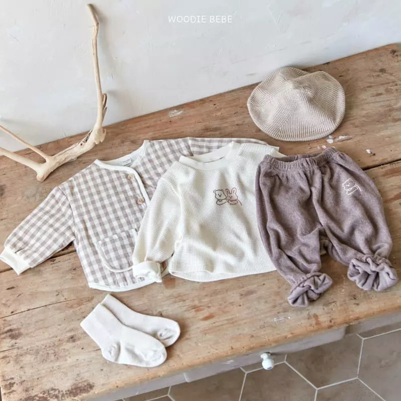Woodie - Korean Baby Fashion - #babyclothing - Waffle Sweatshirt - 4