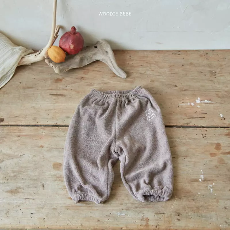 Woodie - Korean Baby Fashion - #babyoninstagram - Terry Pants - 3