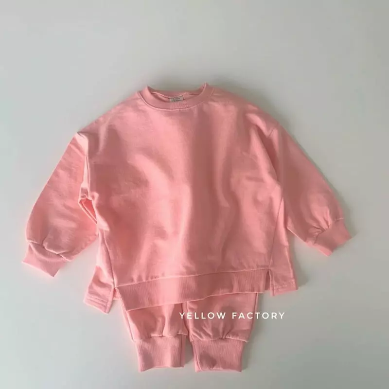 Yellow Factory - Korean Children Fashion - #childofig - Pastel Top Bottom Set - 7