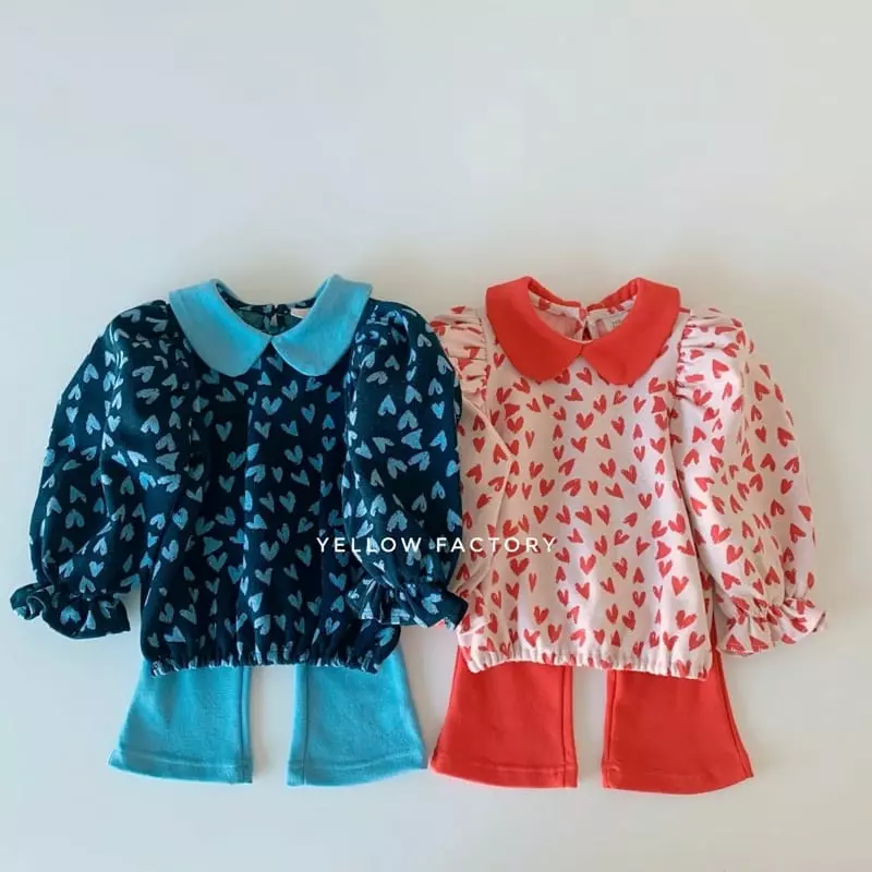 Yellow Factory - Korean Children Fashion - #kidsshorts - Petti Top Bottom Set - 12