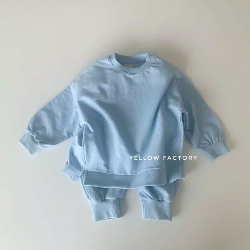 Yellow Factory - Korean Children Fashion - #kidzfashiontrend - Pastel Top Bottom Set