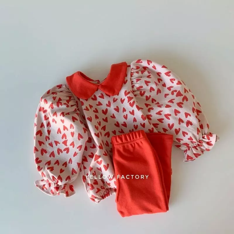 Yellow Factory - Korean Children Fashion - #prettylittlegirls - Petti Top Bottom Set - 4