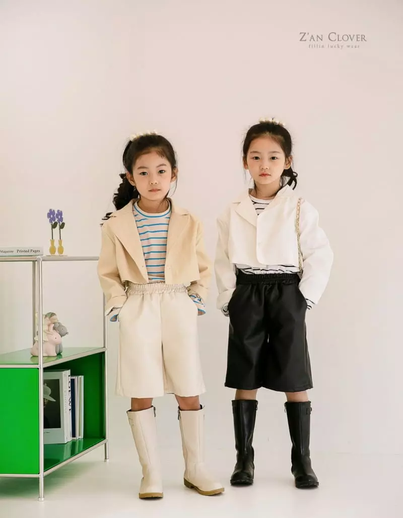 Zan Clover - Korean Children Fashion - #Kfashion4kids - Leather Shorts - 9