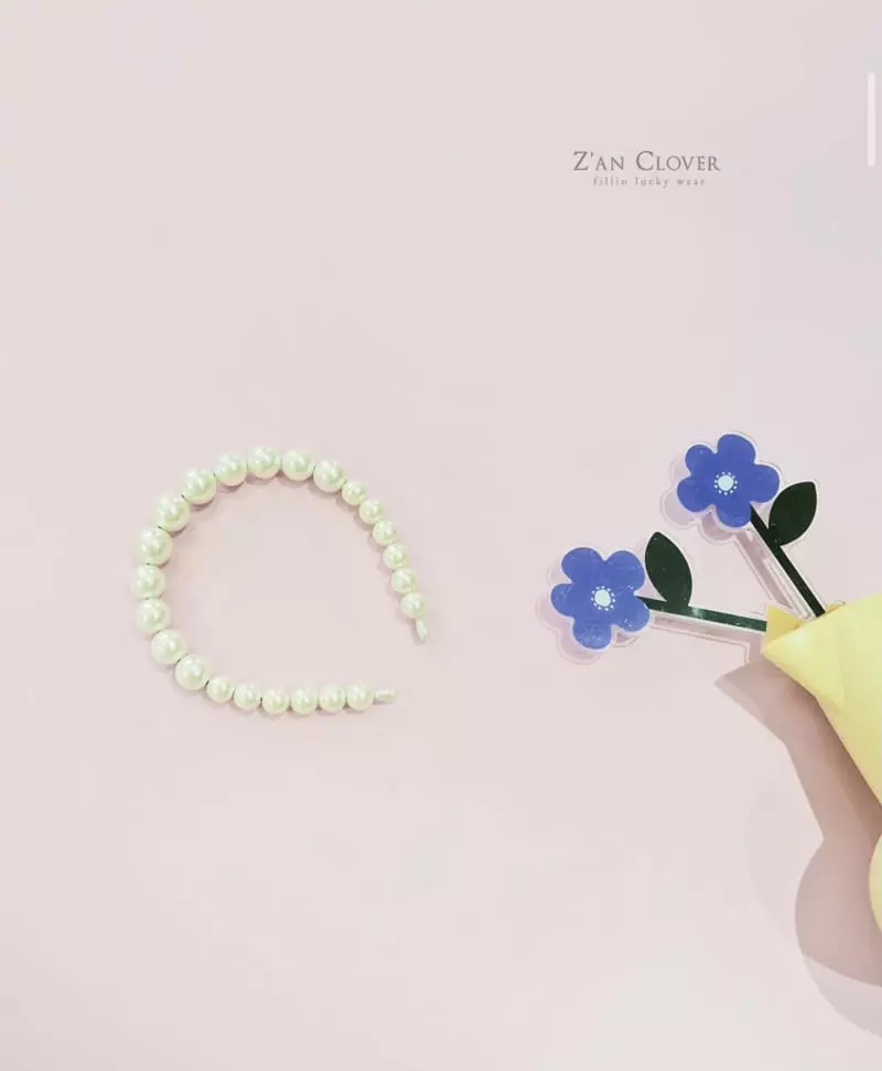 Zan Clover - Korean Children Fashion - #Kfashion4kids - Pearl Hairband
