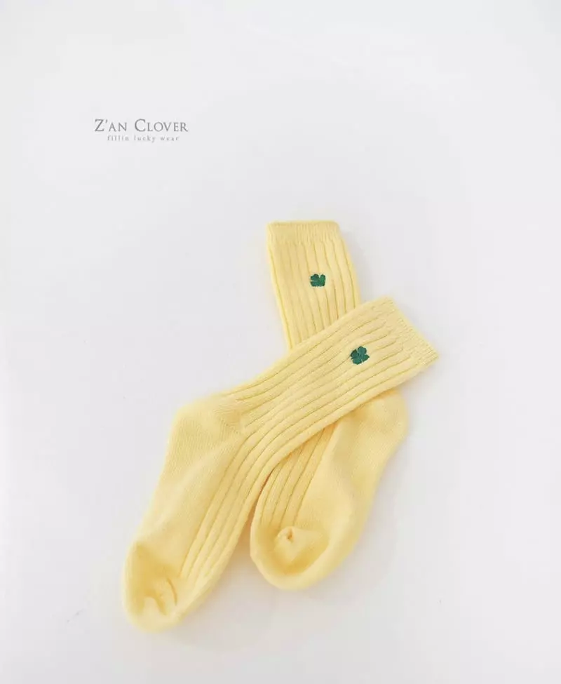Zan Clover - Korean Children Fashion - #Kfashion4kids - Ice Clover Socks  - 8