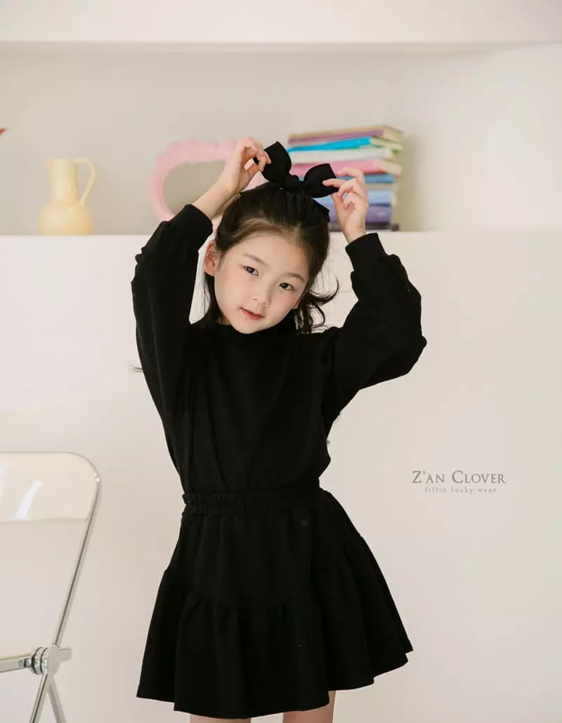 Zan Clover - Korean Children Fashion - #childrensboutique - Volume Skirt Top Set - 11