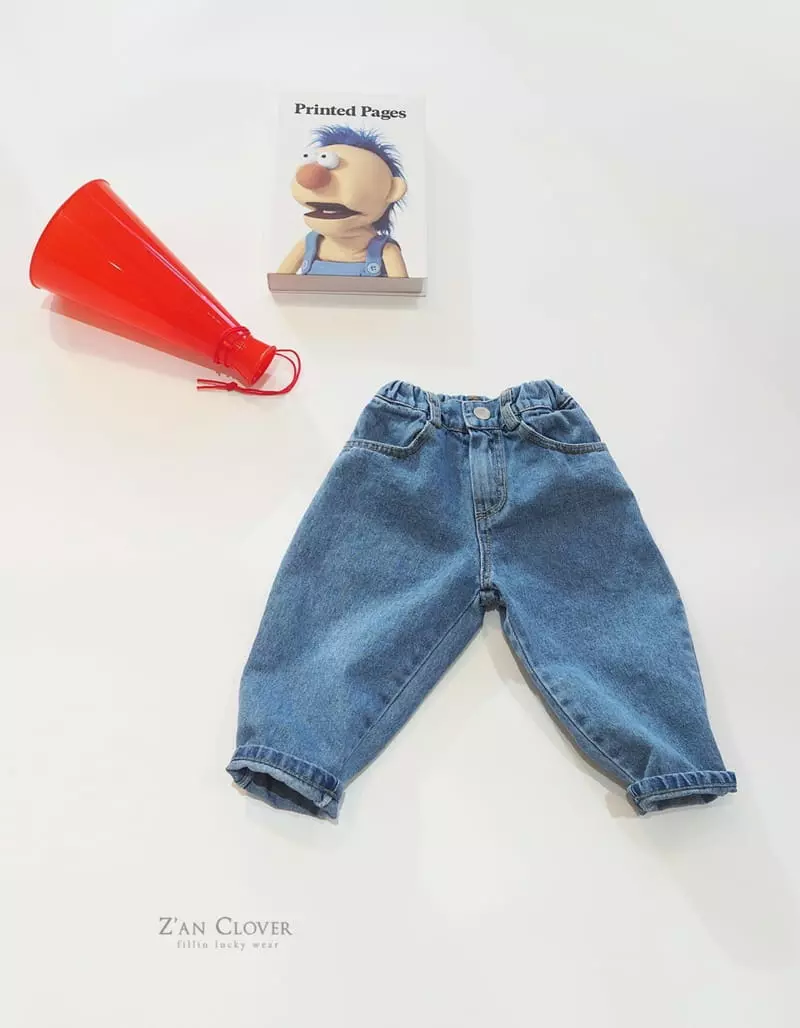 Zan Clover - Korean Children Fashion - #childrensboutique - Semi Baggy Jeans - 6