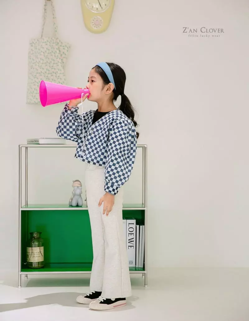 Zan Clover - Korean Children Fashion - #discoveringself - Checker Denim Jacket - 3