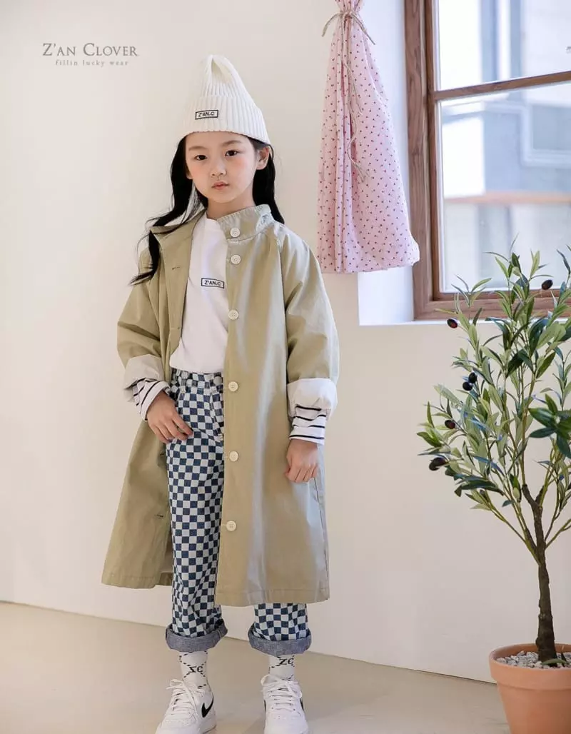 Zan Clover - Korean Children Fashion - #discoveringself - Basic Long Trench  - 2