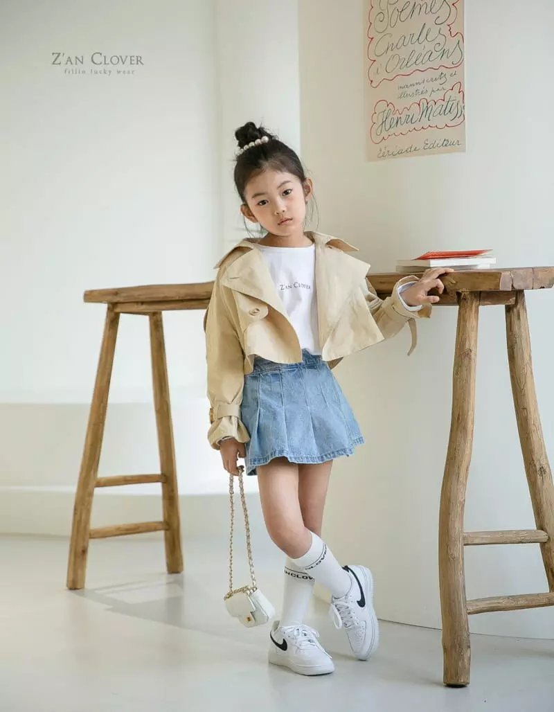 Zan Clover - Korean Children Fashion - #discoveringself - Short Trench